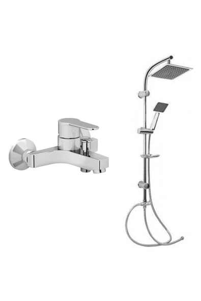 Artema Win S Banyo Batarya Ve Tema Quadro Tepe Yağmurlama Duş Takımı ürün görseli 1
