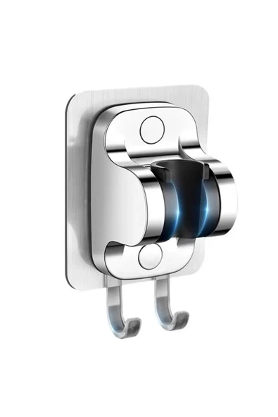 Keyfi Sepet Yapışkanlı Duş Başlığı Tutucu , Ayarlanabilir Su Geçirmez Yapışkanlı Mafsal Chrome ürün görseli 1