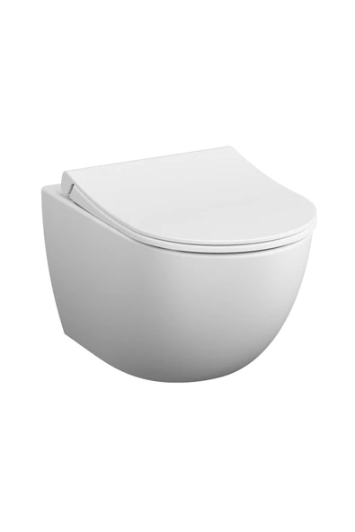 Vitra Sento 7748B003-6248 Asma Klozet Ve Klozet Kapağı Seti, Beyaz ürün görseli 1