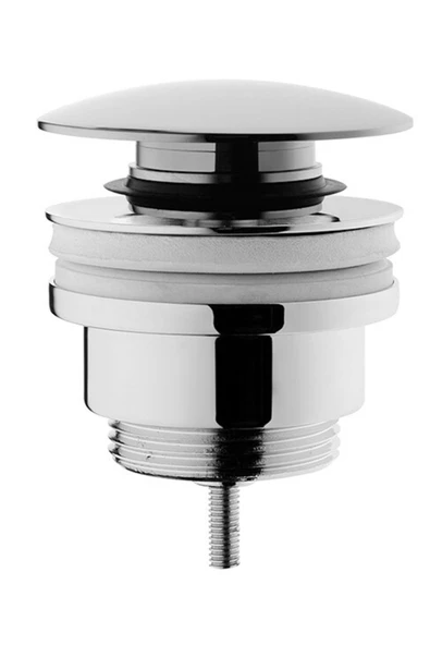 Vitra Origin A45149 Yuvarlak Lavabo Süzgeci, Universal, Basmalı, Krom ürün görseli 1