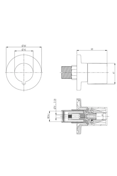 Artema Vitra Ankastre Stop Valf A41461 - Resim 2