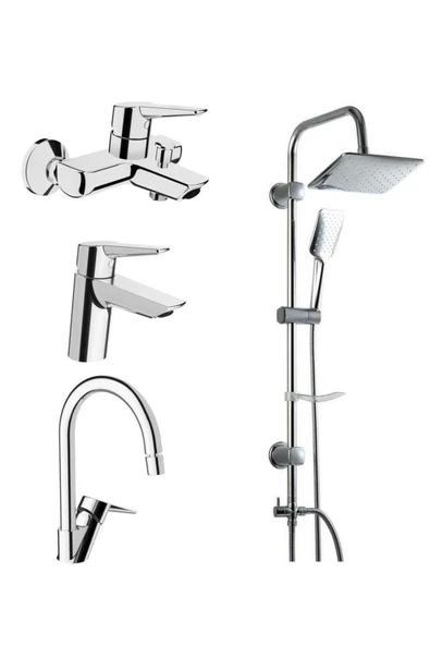 Artema Solid S Batarya Seti + yağmurlama 2li Duş Takımı ürün görseli 1