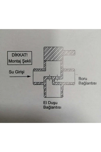 Çevikyapı Robot Duş Seti Yönlendirici Pirinç Ayırıcı - Resim 2