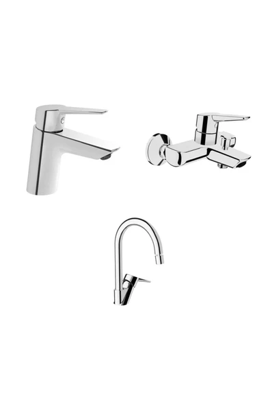 Artema Solid S Batarya Seti - Lavabo + Banyo + Mutfak Bataryası ürün görseli 1