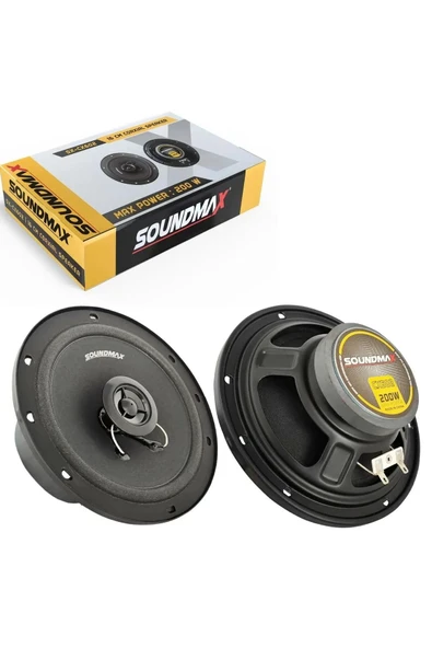 Soundmax Sx-cx620 Oto Hoparlör 16cm 200 Watt Tweeterli 2 Adet ürün görseli 1