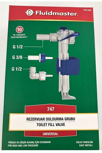 Fluidmaster Vitra Kale Serel Creavit Bocci Uyumlu Gömme Rezervuar Doldurma Grubu / Şamandıra ürün görseli 1