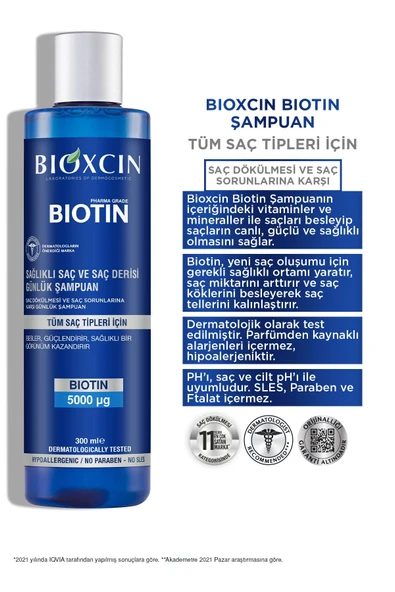 Bioxcin Biotin Şampuan 300 ml - Resim 2