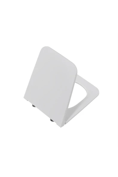 Vitra Equal Klozet Kapağı 119-003-009 Slim - Duroplast - Üstten Sıkmalı - Yavaş Kapanır - Metal Ment ürün görseli 1