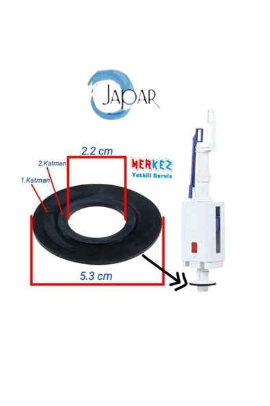 Japar Gömme Rezervuar Iç Takım Boşaltma Contası ürün görseli 1