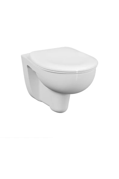Koleksiyon Vitra Arkitekt Asma Klozet, Taharet Borulu 52 Cm 5959L003-0850 Kapak Hariç ürün görseli 1