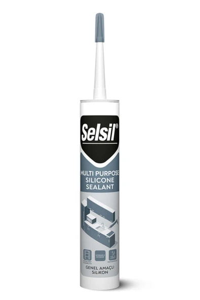 Selsil Genel Amaçlı Silikon Beyaz 280 Gram Beyaz Silikon ürün görseli 1