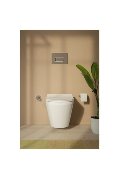 Vitra Integra Round Rim-Ex Asma Klozet + Kapak 7041L003-0090 ürün görseli 1