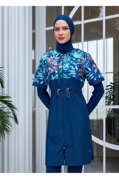 Maresiva 252308 Vela Lacivert Tam Boy Tesettür Mayo ürün görseli 1