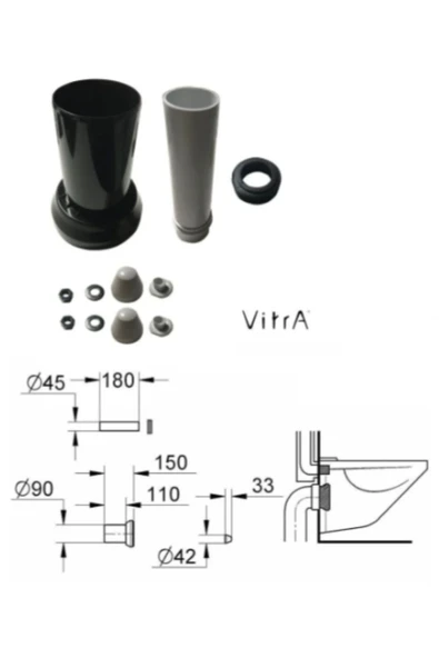 Vitra 437580Yp Vitra Klozet Kada Seti - Resim 2