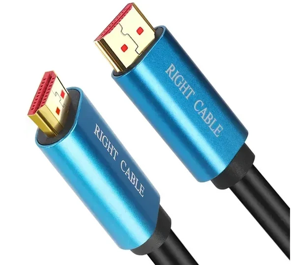 3 METRE GÖRÜNTÜ AKTARIMI İÇİN HDMI TO HDMI VİDEO KABLOSU RİGHTCABLE JWD-02 ürün görseli 1