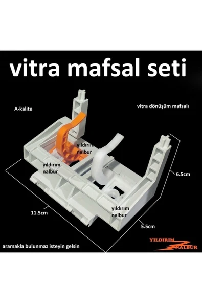 Yıldırım Gömme Rezervuar Dönüşüm Mafsal Seti Çift Kademe Kaldıraç ürün görseli 1