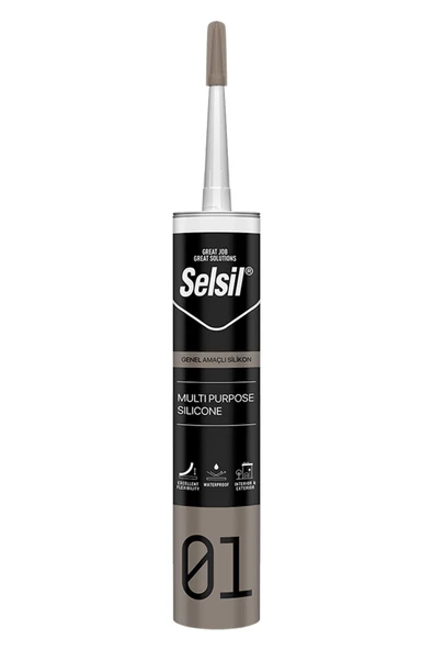 Selsil Genel Amaçlı Beyaz Silikon 280Gr ürün görseli 1