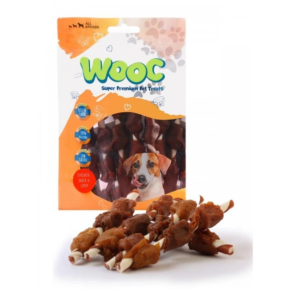 Wooc Tavuk Ördek ve Ciğer Sargılı Stick Köpek Ödülü 80 Gr ürün görseli 1