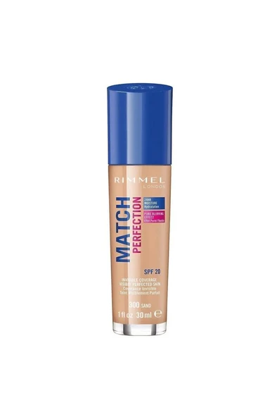 Rimmel London Match Perfection Fon. 300 Sand 30 ML ürün görseli 1