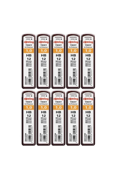 Rotring Hi Polymer Kurşun Kalem Ucu Hb 0.9 / 1.0 mm - 10 Adet ürün görseli 1