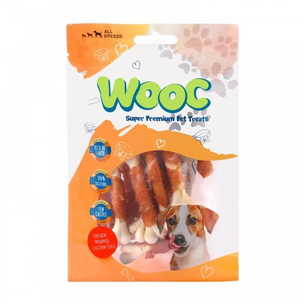 Wooc Tavuk Sargılı Kalsiyum Kemikli Köpek Ödül Maması 80gr ürün görseli 1