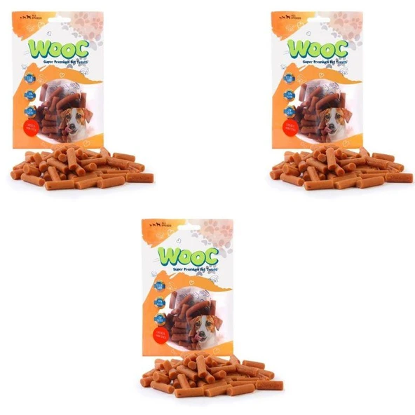 Wooc Tavuklu Mini Çubuk Köpek Ödül Maması 80gr x 3 Adet ürün görseli 1