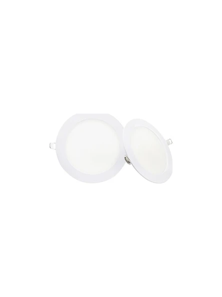 Neba 3W Ultra İnce Spot LED Panel Seti 2'li Beyaz Işık 6400K Enerji Tasarruflu Tavan Aydınlatma A+ ürün görseli 1