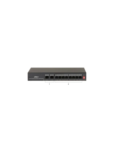 Dahua PFS3010-8ET-65 8 Port 10/100 Mbps Switch ürün görseli 1