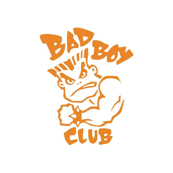 Bad Boy Club Araba Stickeri 17x17 Cm Turuncu ürün görseli 1
