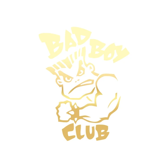 Bad Boy Club Araba Stickeri 17x17 Cm Gold ürün görseli 1