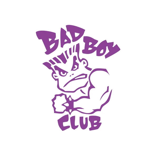 Bad Boy Club Araba Stickeri 17x17 Cm Mor ürün görseli 1