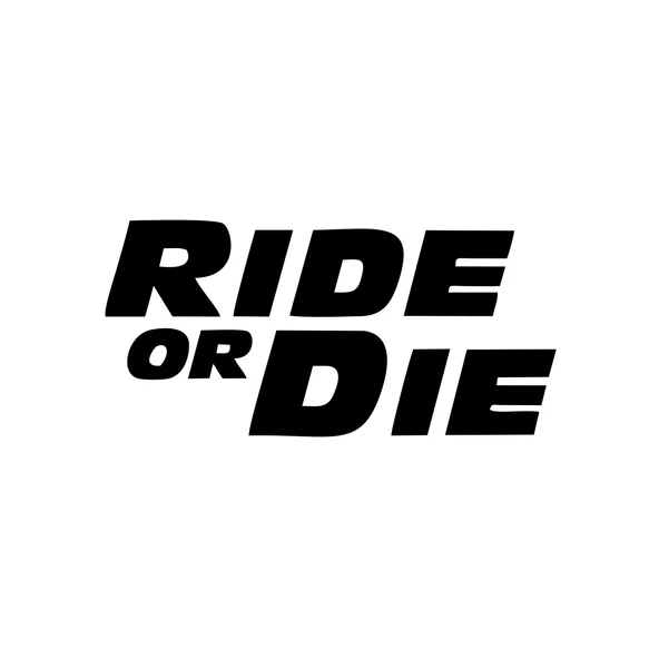 Ride Or Die Araba Stickeri 17x17 Cm Siyah ürün görseli 1