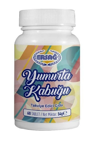 YUMURTA KABUĞU TABLETİ 60 TABLET TAKVİYE EDİCİ GIDA ürün görseli 1