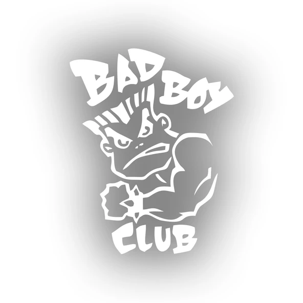 Bad Boy Club Araba Stickeri 17x17 Cm Beyaz ürün görseli 1