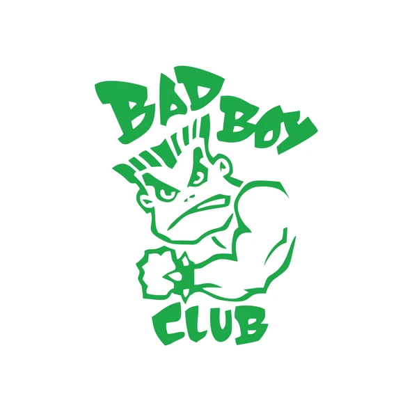 Bad Boy Club Araba Stickeri 17x17 Cm Yeşil ürün görseli 1