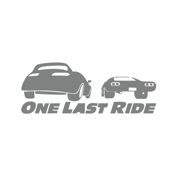 One Last Ride Araba Stickeri 17x17 Cm Gri ürün görseli 1