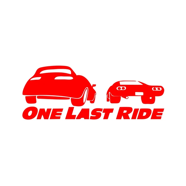 One Last Ride Araba Stickeri 17x17 Cm Kırmızı ürün görseli 1