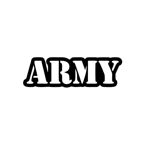 Army Araba Sticker 17x17 Cm Siyah ürün görseli 1