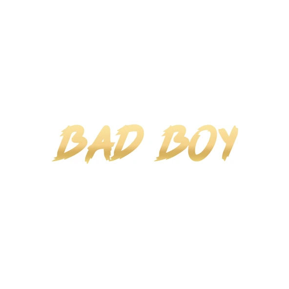 Bad Boy Araba Sticker 17x17 Cm Gold ürün görseli 1