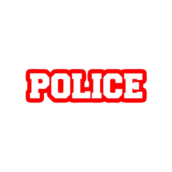 Police Araba Stickeri 17x17 Cm Kırmızı ürün görseli 1