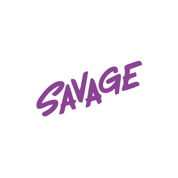 Savage Araba Sticker 17x17 Cm Mor ürün görseli 1