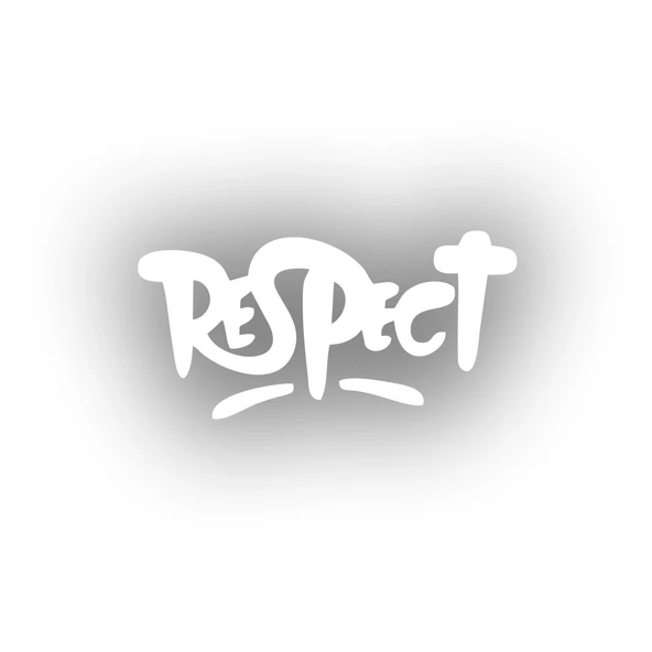 Respect Araba Sticker 17x17 Cm Beyaz ürün görseli 1