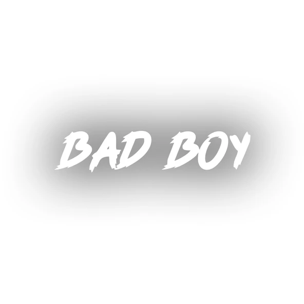 Bad Boy Araba Sticker 17x17 Cm Beyaz ürün görseli 1