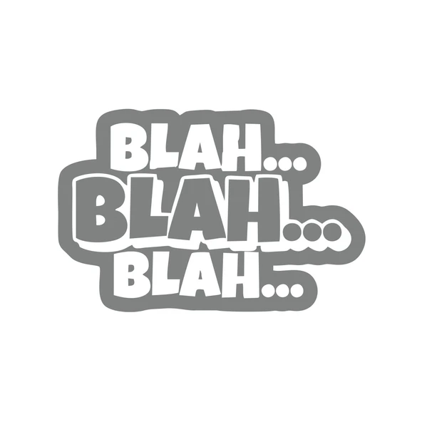 Blah Blah Blah Araba Sticker 17x17 Cm Gri ürün görseli 1