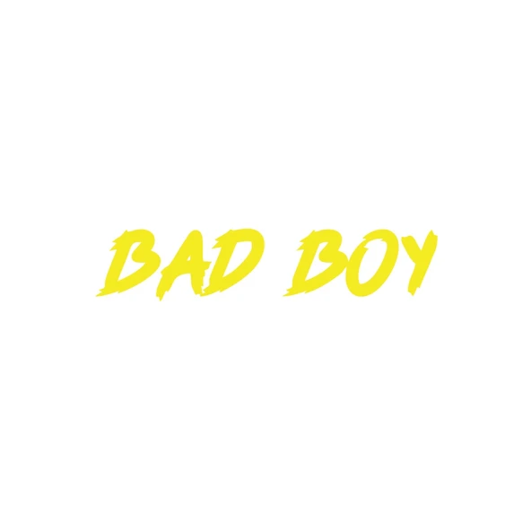 Bad Boy Araba Sticker 17x17 Cm Sarı ürün görseli 1