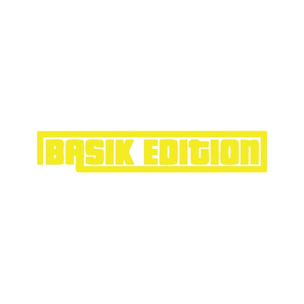 Basık Edition Araba Sticker 17x17 Cm Sarı ürün görseli 1