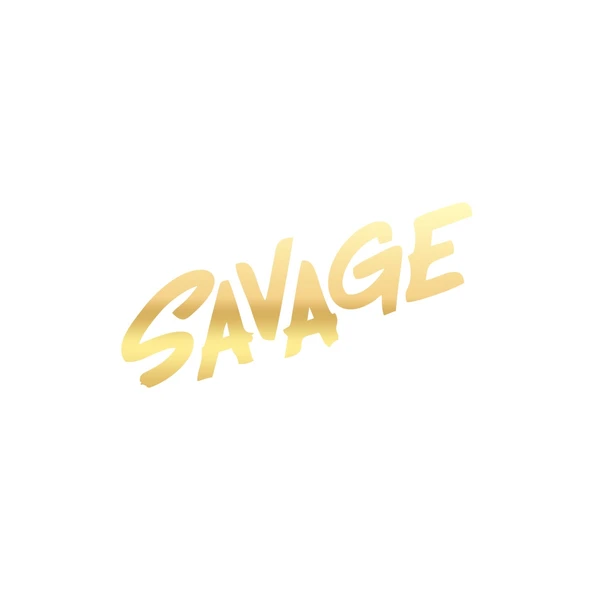 Savage Araba Sticker 17x17 Cm Gold ürün görseli 1