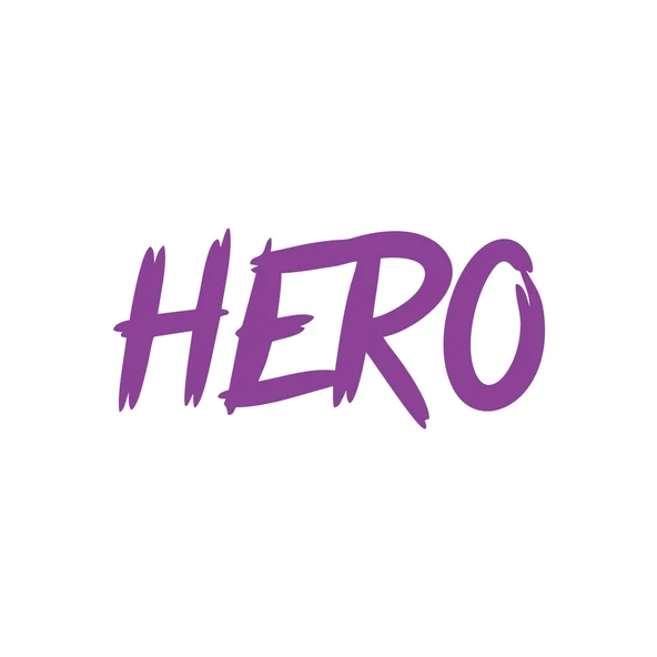 Hero Araba Sticker 17x17 Cm Mor ürün görseli 1