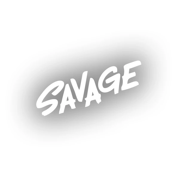 Savage Araba Sticker 17x17 Cm Beyaz ürün görseli 1