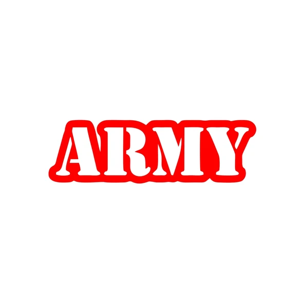 Army Araba Sticker 17x17 Cm Kırmızı ürün görseli 1